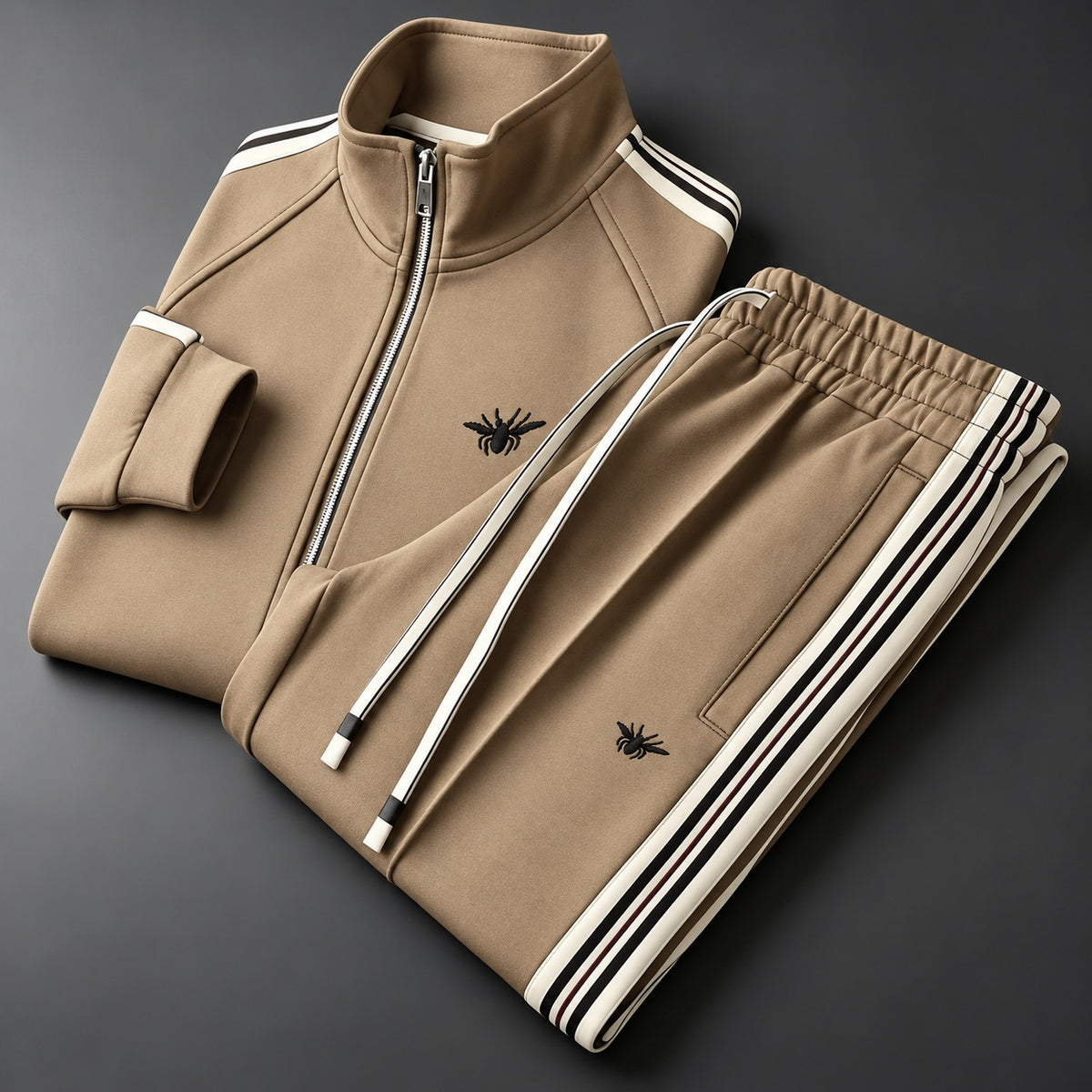 Simone | Tute Felpate Uomo Sportive con Zip e Bande Laterali
