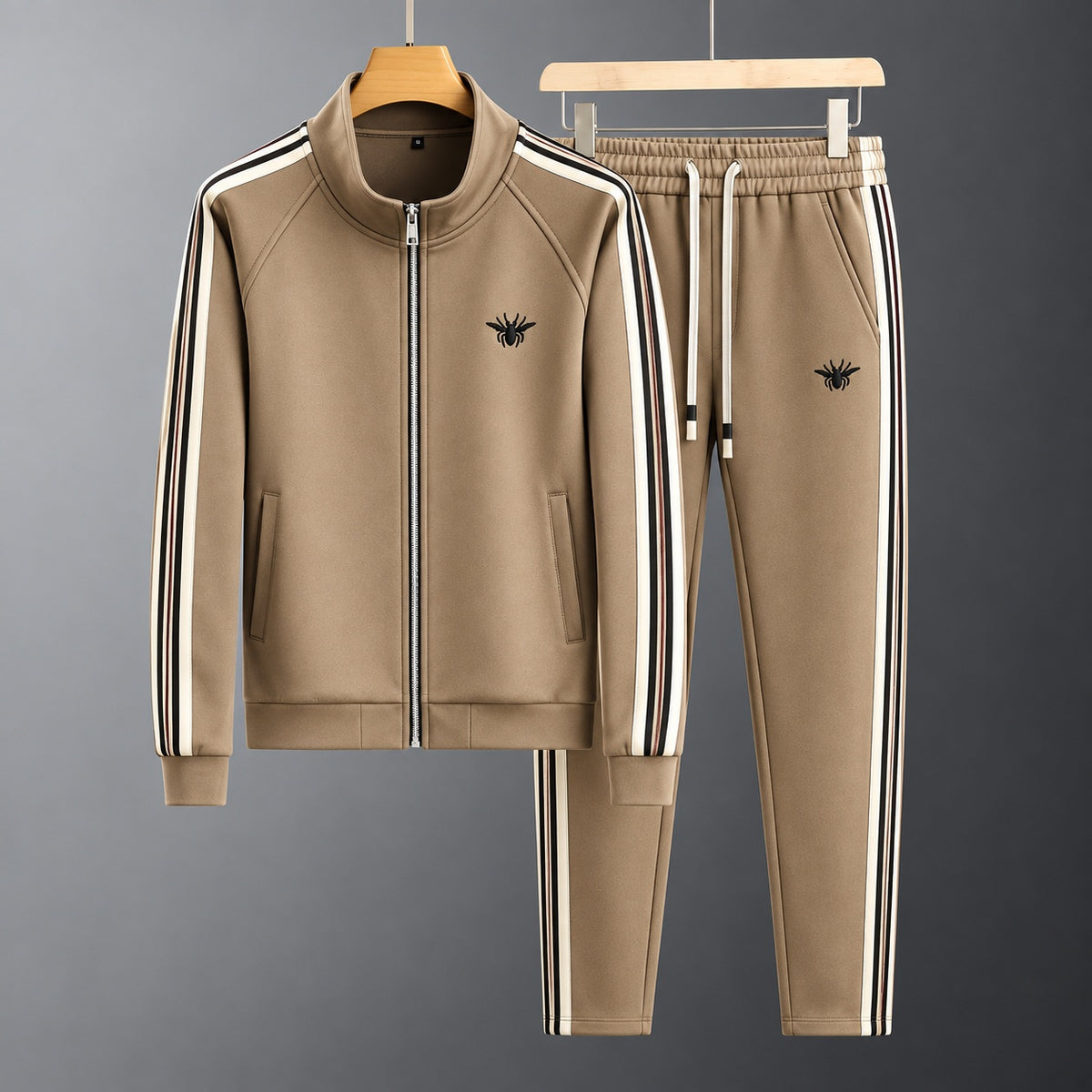 Simone | Tute Felpate Uomo Sportive con Zip e Bande Laterali
