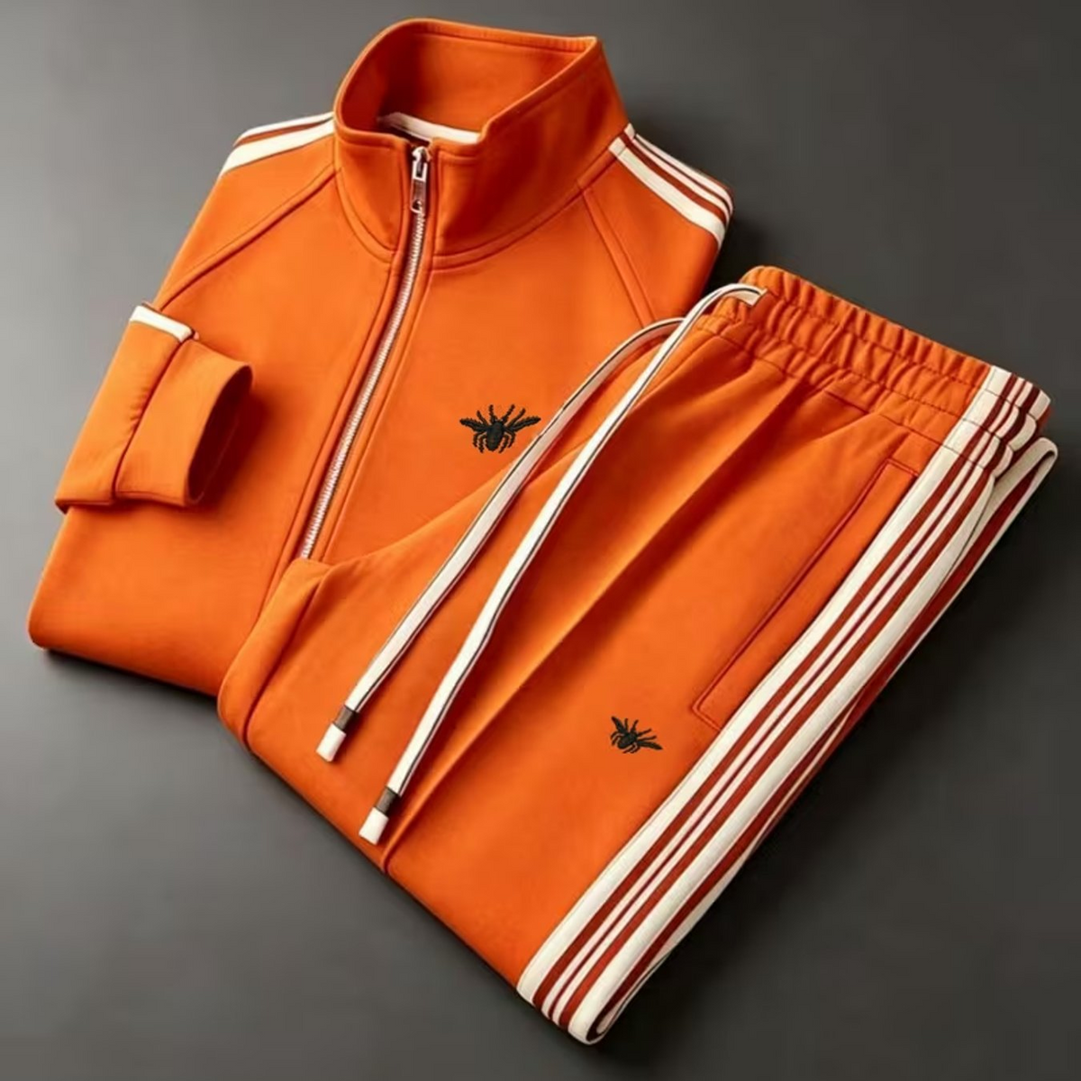Simone | Tute Felpate Uomo Sportive con Zip e Bande Laterali