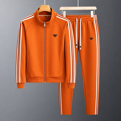 Simone | Tute Felpate Uomo Sportive con Zip e Bande Laterali