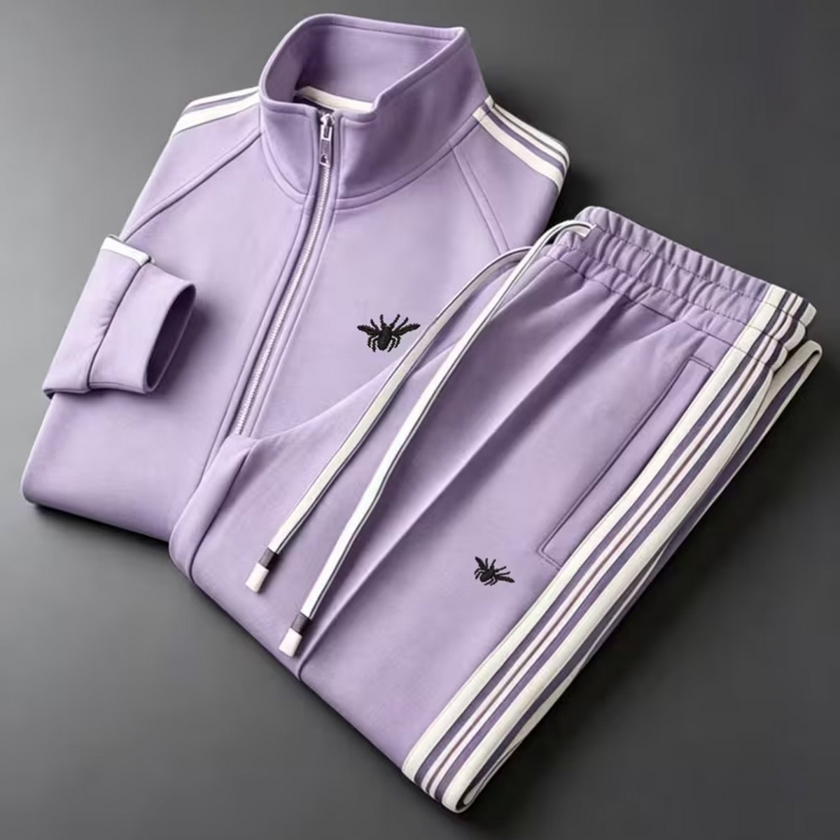 Simone | Tute Felpate Uomo Sportive con Zip e Bande Laterali