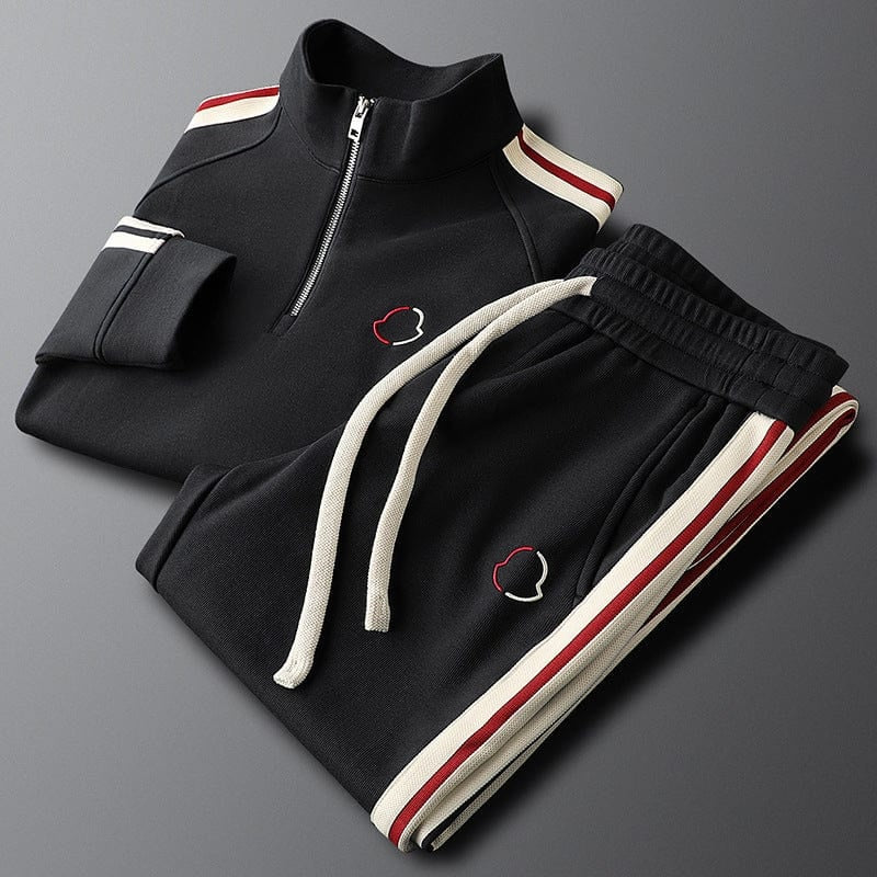Stefano | Tuta Sportiva Abbigliamento Sportivo Uomo con Zip e Bande Laterali