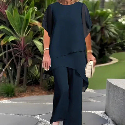 Vittoria | Completo Laurea Donna Tailleur da Cerimonia Particolari Pantalone Largo