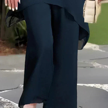 Vittoria | Completo Laurea Donna Tailleur da Cerimonia Particolari Pantalone Largo