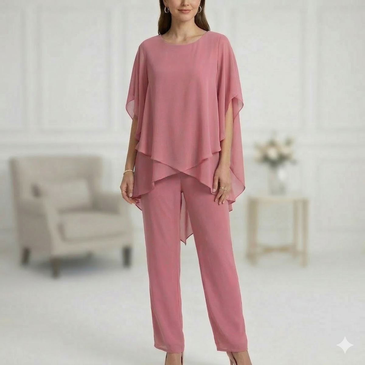 Vittoria | Completo Laurea Donna Tailleur da Cerimonia Particolari Pantalone Largo