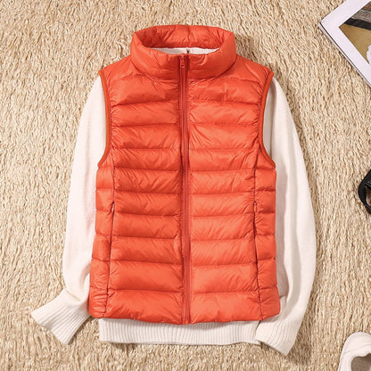 Vittoria | Gilet Imbottito Donna Collo Alto Chiusura Zip