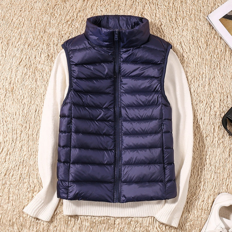 Vittoria | Gilet Imbottito Donna Collo Alto Chiusura Zip