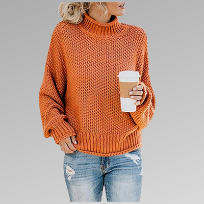 Vittoria | Maglia a Maniche Lunghe Donna Collo Alto Oversize