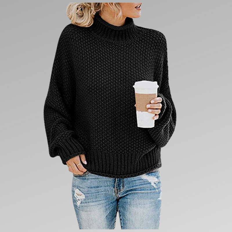 Vittoria | Maglia a Maniche Lunghe Donna Collo Alto Oversize