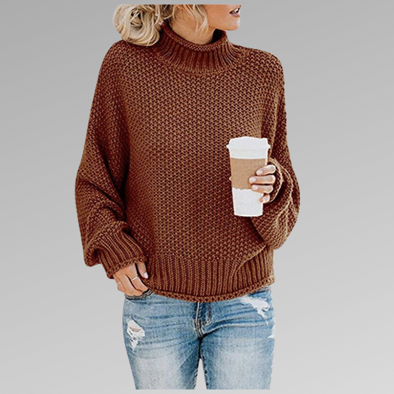 Vittoria | Maglia a Maniche Lunghe Donna Collo Alto Oversize