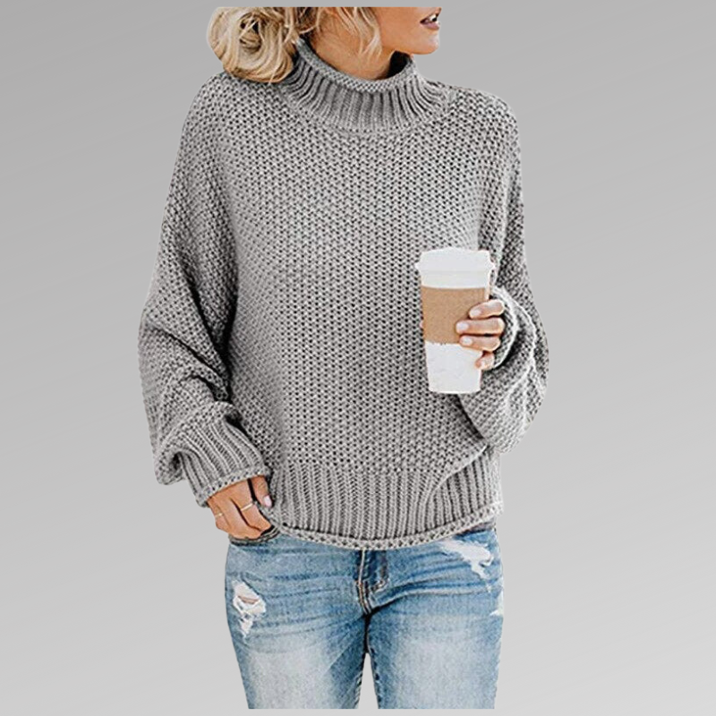 Vittoria | Maglia a Maniche Lunghe Donna Collo Alto Oversize
