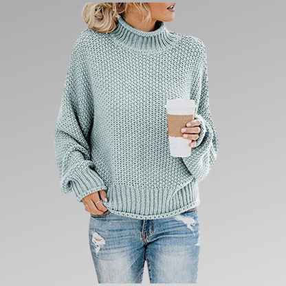 Vittoria | Maglia a Maniche Lunghe Donna Collo Alto Oversize