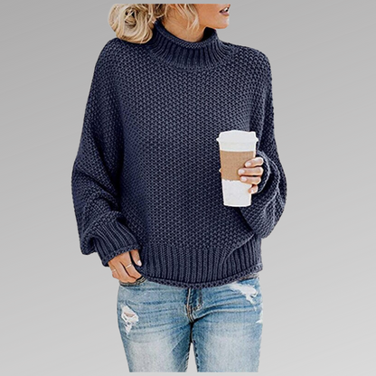 Vittoria | Maglia a Maniche Lunghe Donna Collo Alto Oversize