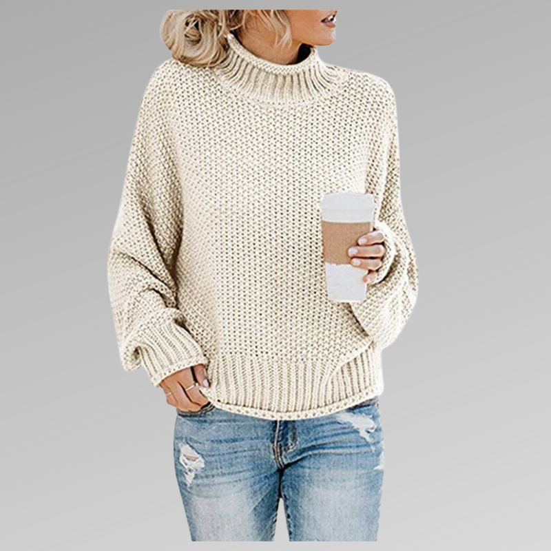 Vittoria | Maglia a Maniche Lunghe Donna Collo Alto Oversize