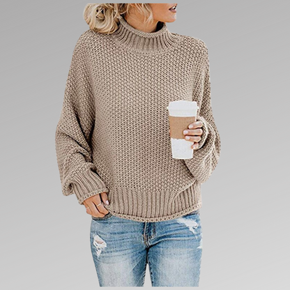 Vittoria | Maglia a Maniche Lunghe Donna Collo Alto Oversize
